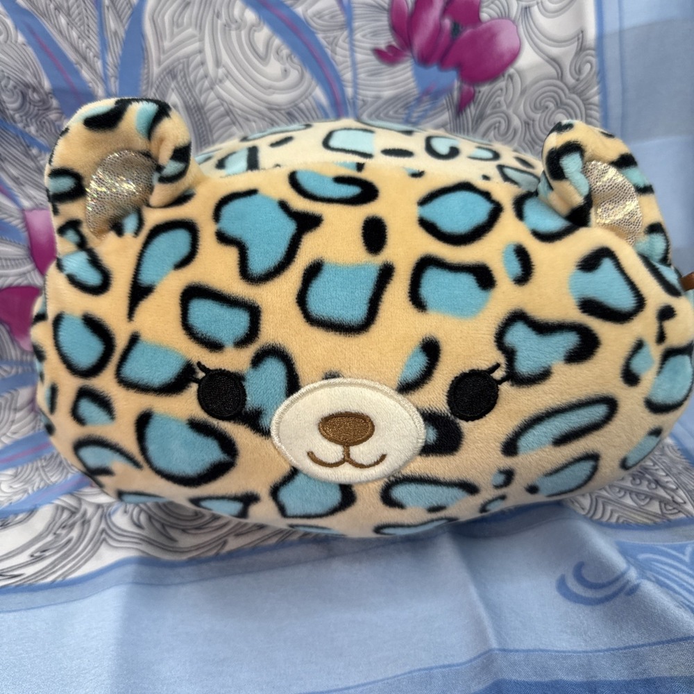 Squishmallow Stackable Emanga The Teal Spotted Leopard, Soft & Adorable 5X7"
